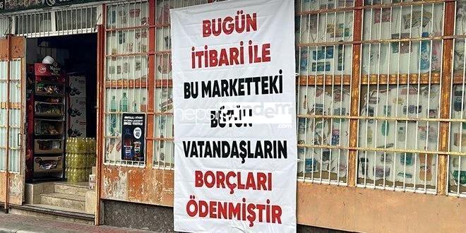 Hatay’da saklı hayırsever 800 kişinin market borcunu ödedi