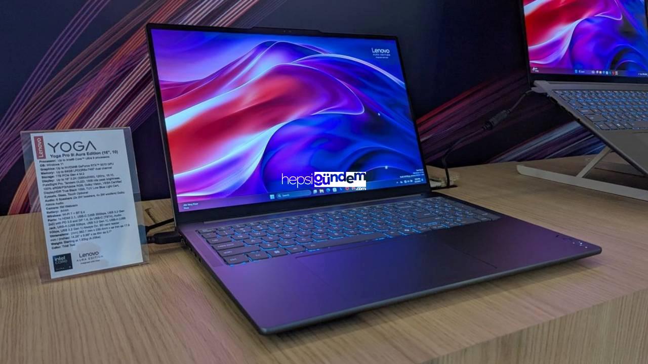 RTX 5070’li Lenovo Yoga Pro 9i Aura Edition MWC 2025’te tanıtıldı!