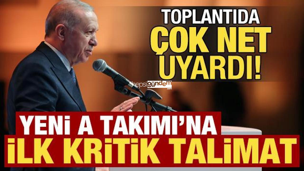 Son dakika haberi: Lider Erdoğan’dan yeni A grubuna birinci kritik talimat!