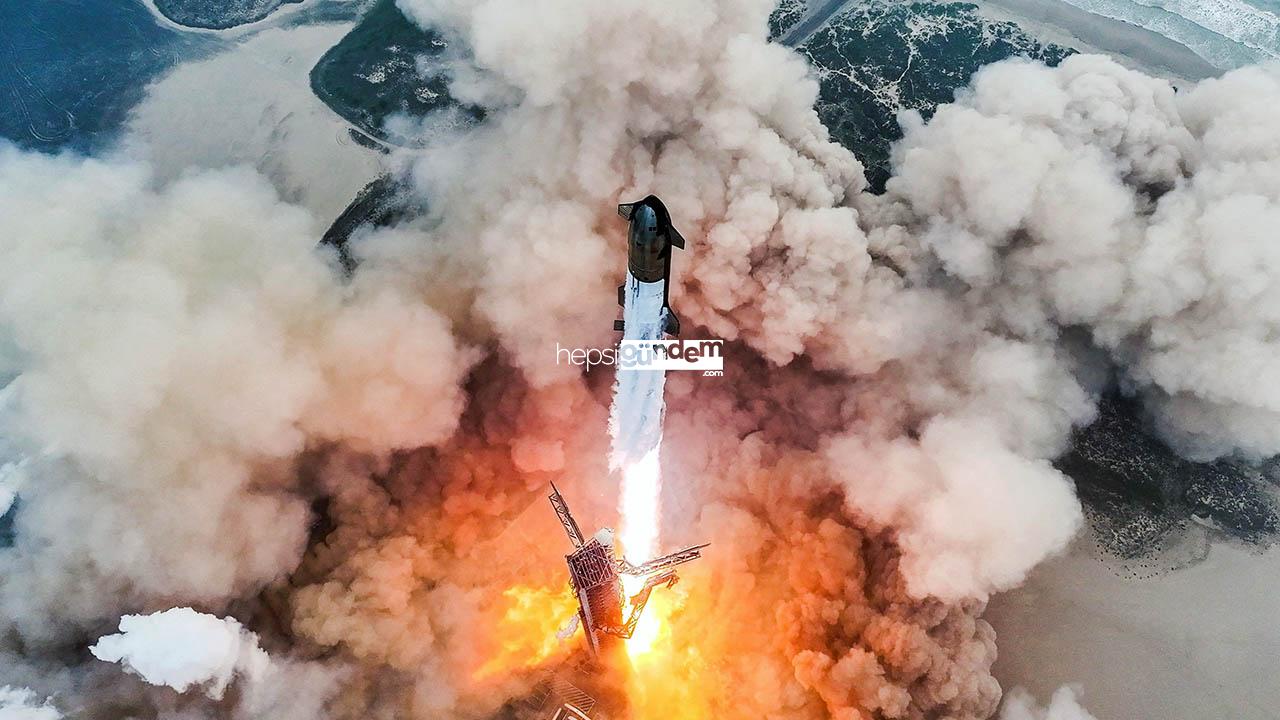 SpaceX Starship test uçuşunda devasa patlama!