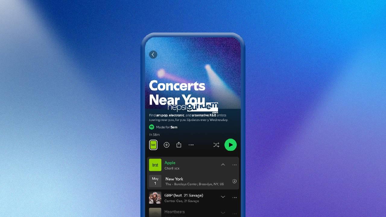 Spotify canlı müziği kullanıcılarının ayağına getirdi