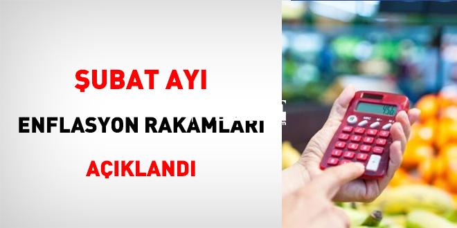 Şubat ayı enflasyon sayıları açıklandı