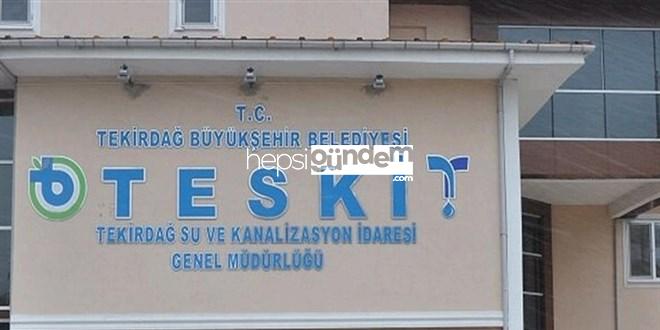 Tekirdağ Su ve Kanalizasyon Yönetimi 14 kontratlı işçi alacak