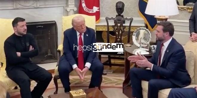 Trump ile Zelenskiy, Oval Ofis’te kameralar önünde tartıştı