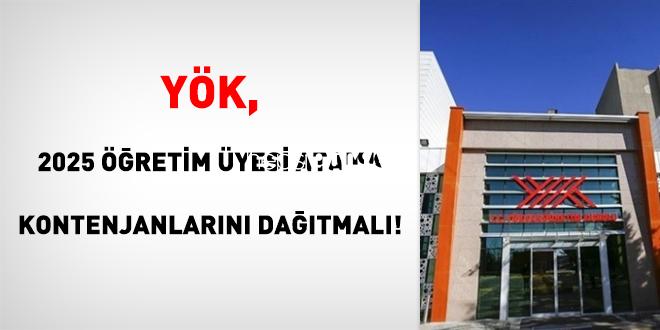 YÖK, 2025 Öğretim Üyesi Atama Kontenjanlarını Dağıtmalı!